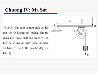 Chương IV: Ma Sát
 
