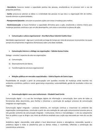Relações Públicas: teorias, técnicas e conceitos