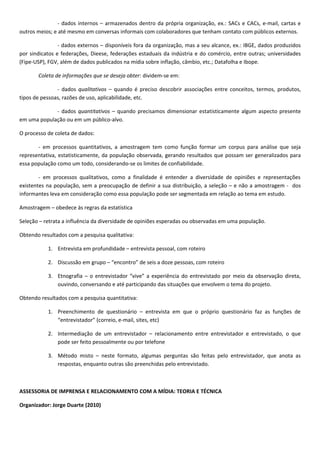 Relações Públicas: teorias, técnicas e conceitos
