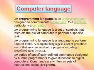 Programming languages | PPT