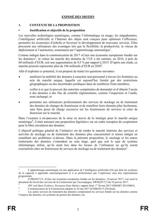FR 2 FR
EXPOSÉ DES MOTIFS
1. CONTEXTE DE LA PROPOSITION
• Justification et objectifs de la proposition
Les nouvelles techn...