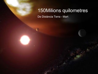 150Milions quilometres De Distància Terra - Mart 
