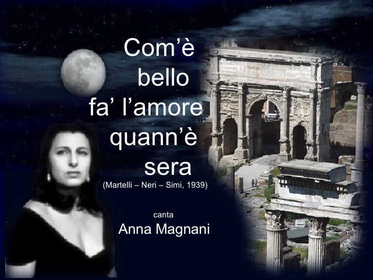Com E Bello Far L'amore Testo