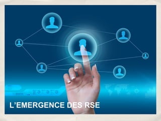 L’EMERGENCE DES RSE
 