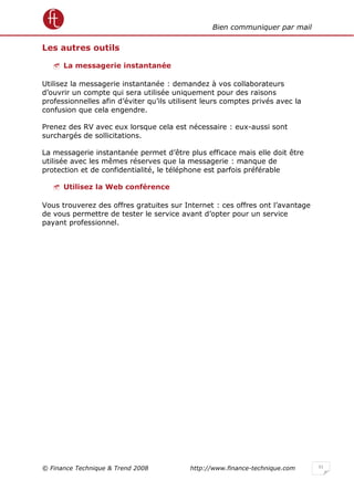 Bien gérer ses mails