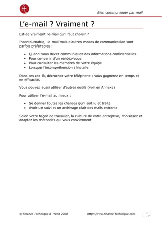 Bien gérer ses mails