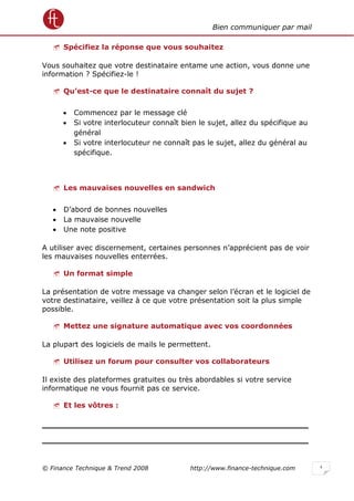 Bien gérer ses mails