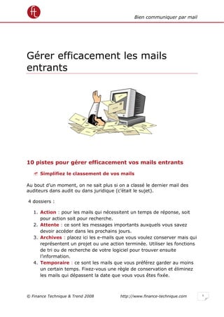 Bien gérer ses mails