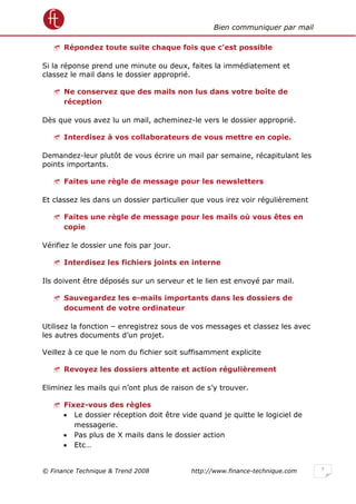 Bien gérer ses mails