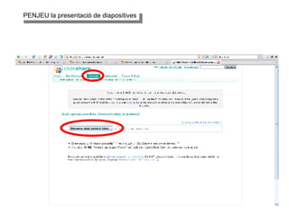 PENJEU la presentació de diapositives 