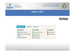DIAPOSITIVA 20
Affero GPL
© Javier Soriano
 