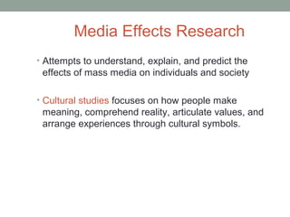 what is media studies phenomenon