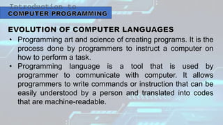 COMPUTER 10 QUARTER 1 LESSON 1 K12 LESSON | PPTX