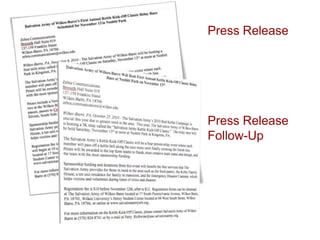 Press Release Follow-UpPress Release
