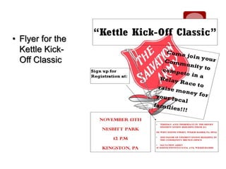 Flyer for the Kettle Kick-Off Classic