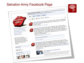 Salvation Army Facebook Page