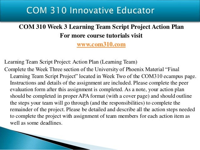 COM 310 Innovative Educator/com310.com