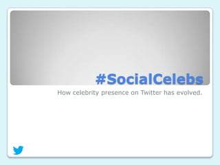 #SocialCelebs
How celebrity presence on Twitter has evolved.
 