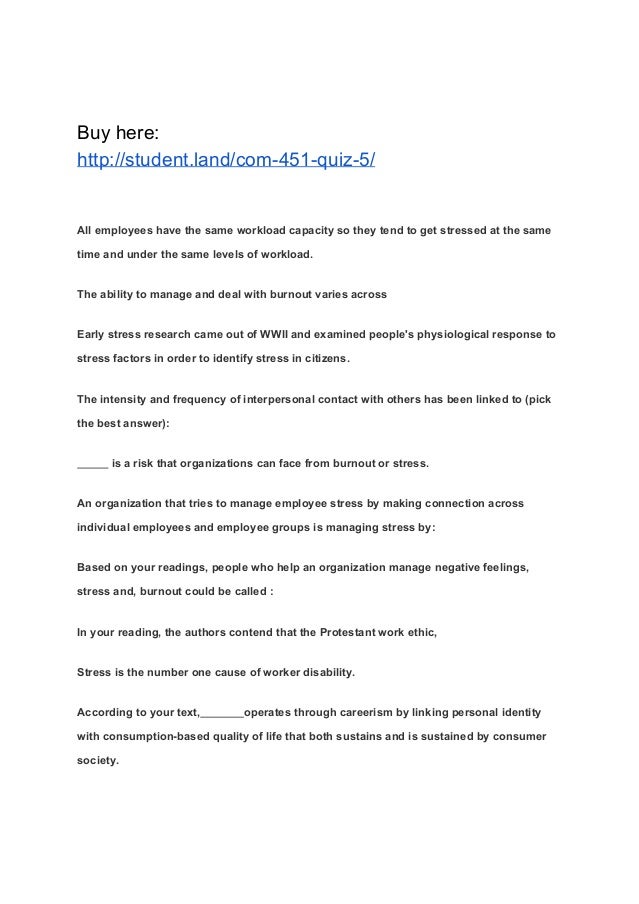 com 451 quiz 5 burnout quiz