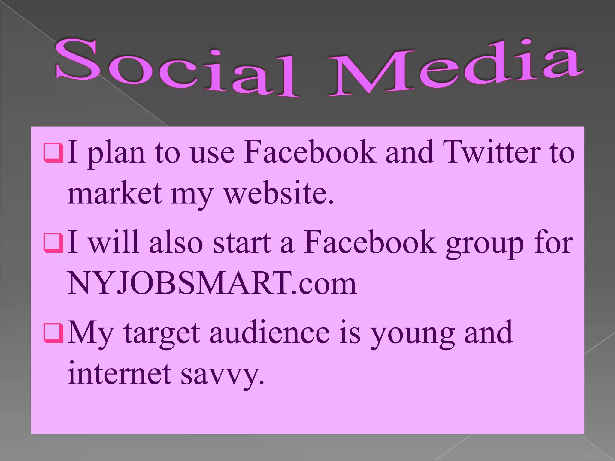 I will also start a Facebook group for NYJOBSMART.com