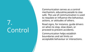 Control And Regulation Communication Example COM511s Group Presentation - Purpose of Communication.pptx