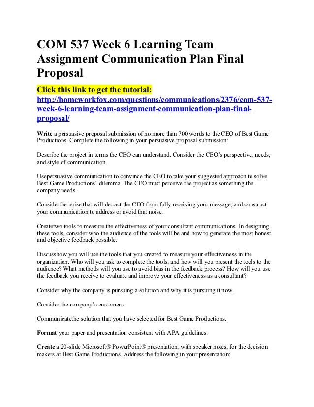 How to write a communication proposal image