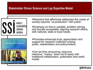 Lectures: Scientists & Advocacy / Models of Science Communication | PPTX