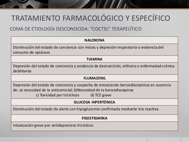 Coma, diagnóstico y tratamiento en urgencias Coma, diagnóstico y tratamiento en urgencias