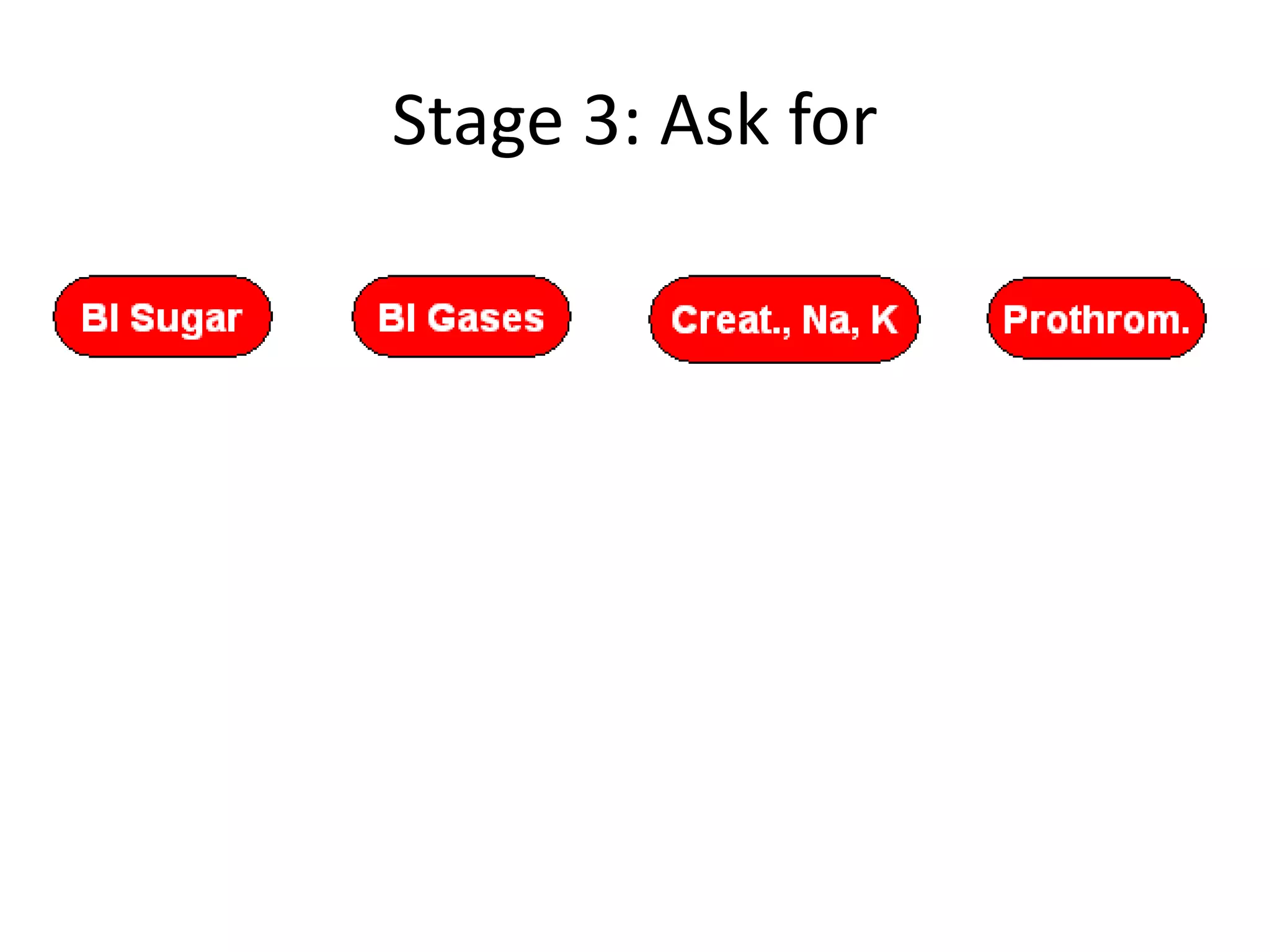 Stage 3: Ask for