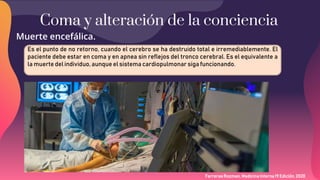 Coma y alteracion del estado de conciencia | PPTX