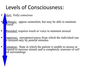 Obtunded Example approach to comatose child | PPTX