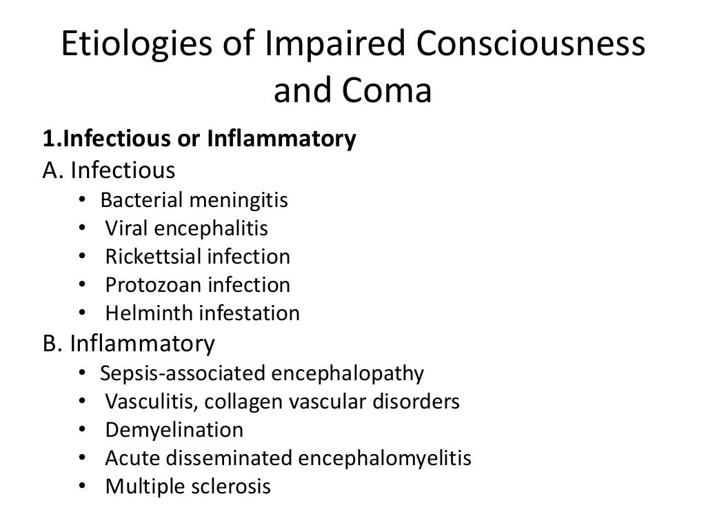 approach to comatose child