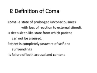 COMA AND altered mental status ppt.pptx