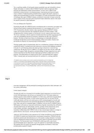 Comaco strategic plan | PDF