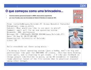 Open Source na IBM (palestra efetuada no Comaer 2008)