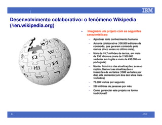 Open Source na IBM (palestra efetuada no Comaer 2008)