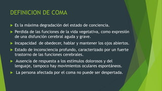 Coma final | PPTX