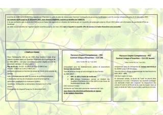 L’EMPLOI FRANC
Pour l’embauche CDI ou en CDD d'au moins 6 mois d’un
salarié résidant dans un Quartier Prioritaire de la po...