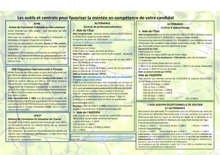 AFPR
Action de Formation Préalable au Recrutement
Action financée par Pôle emploi : une Formation de 400
heures maximum.
P...