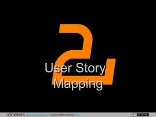 www.comakewith.us :: youshould@comakewith.us
User Story
Mapping
 