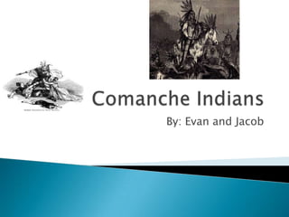 Comanche Indians  By: Evan and Jacob 