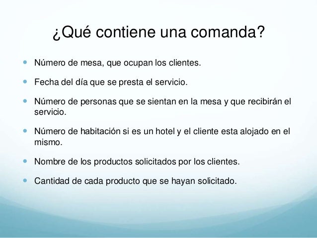Comandas