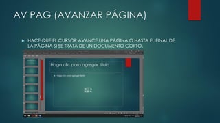 Manual Comandos teclado | PDF