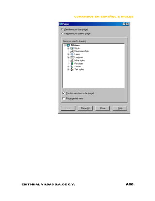 COMANDOS EN ESPAÑOL E INGLES
EDITORIAL VIADAS S.A. DE C.V. A68
 