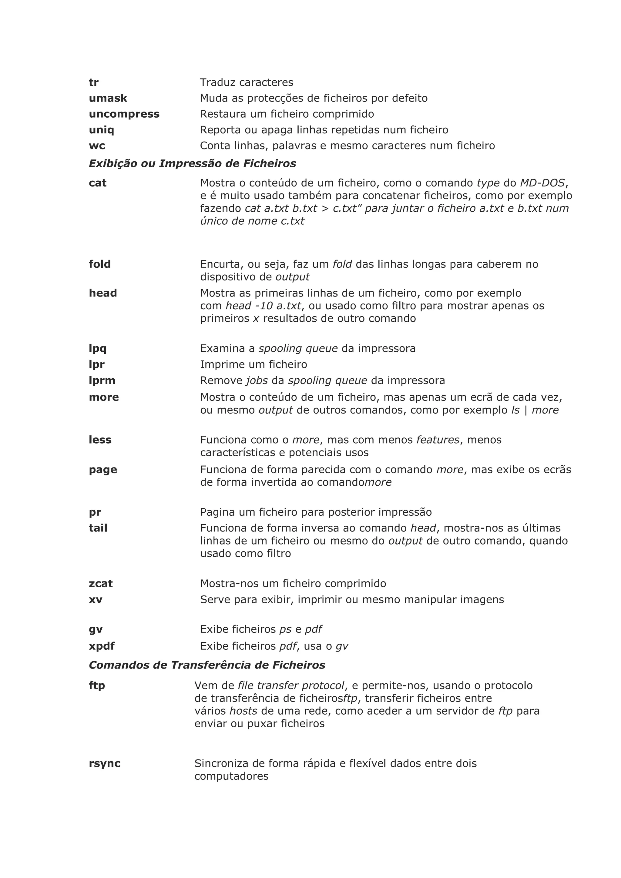 Comandos básicos linux