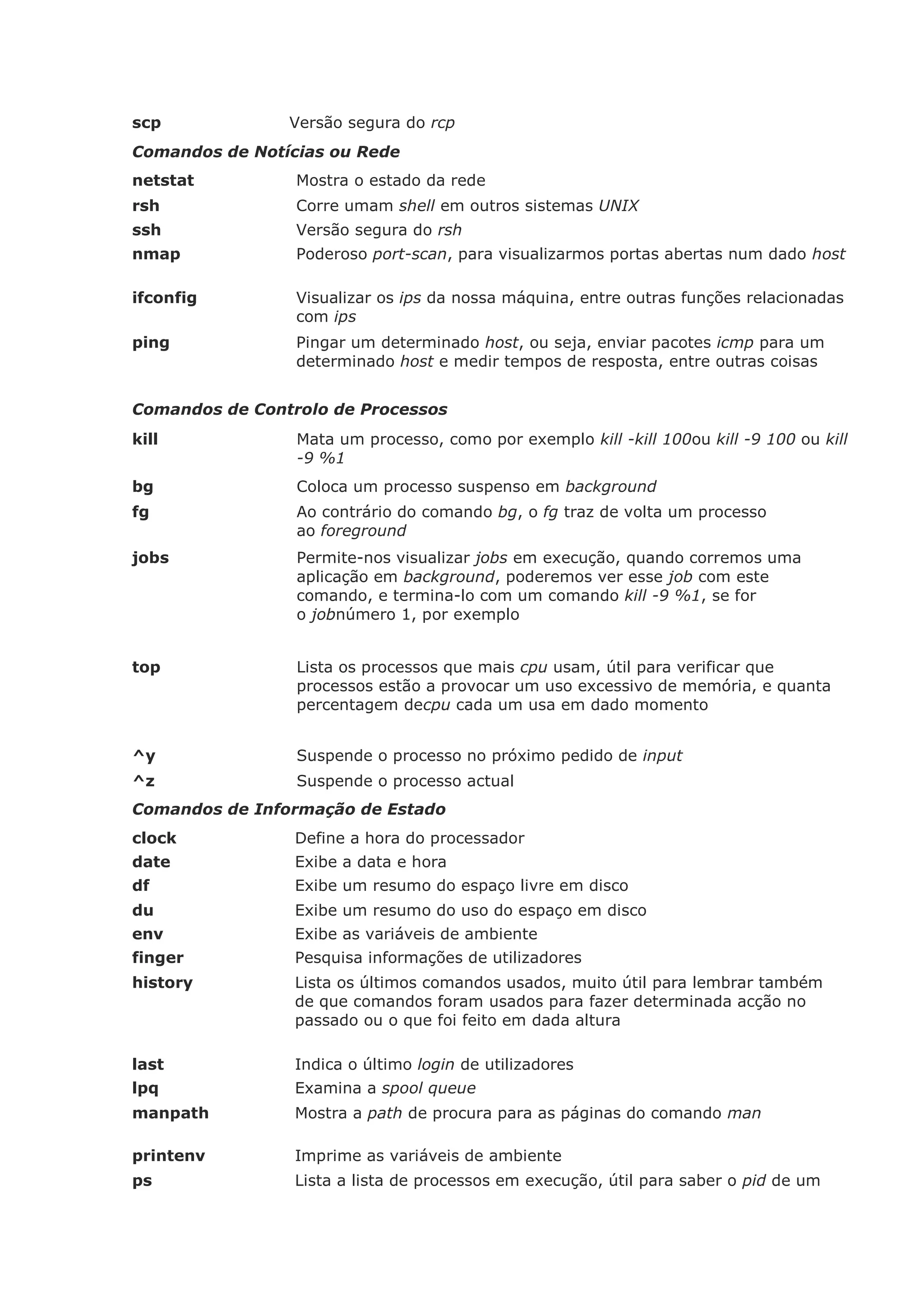 Comandos básicos linux