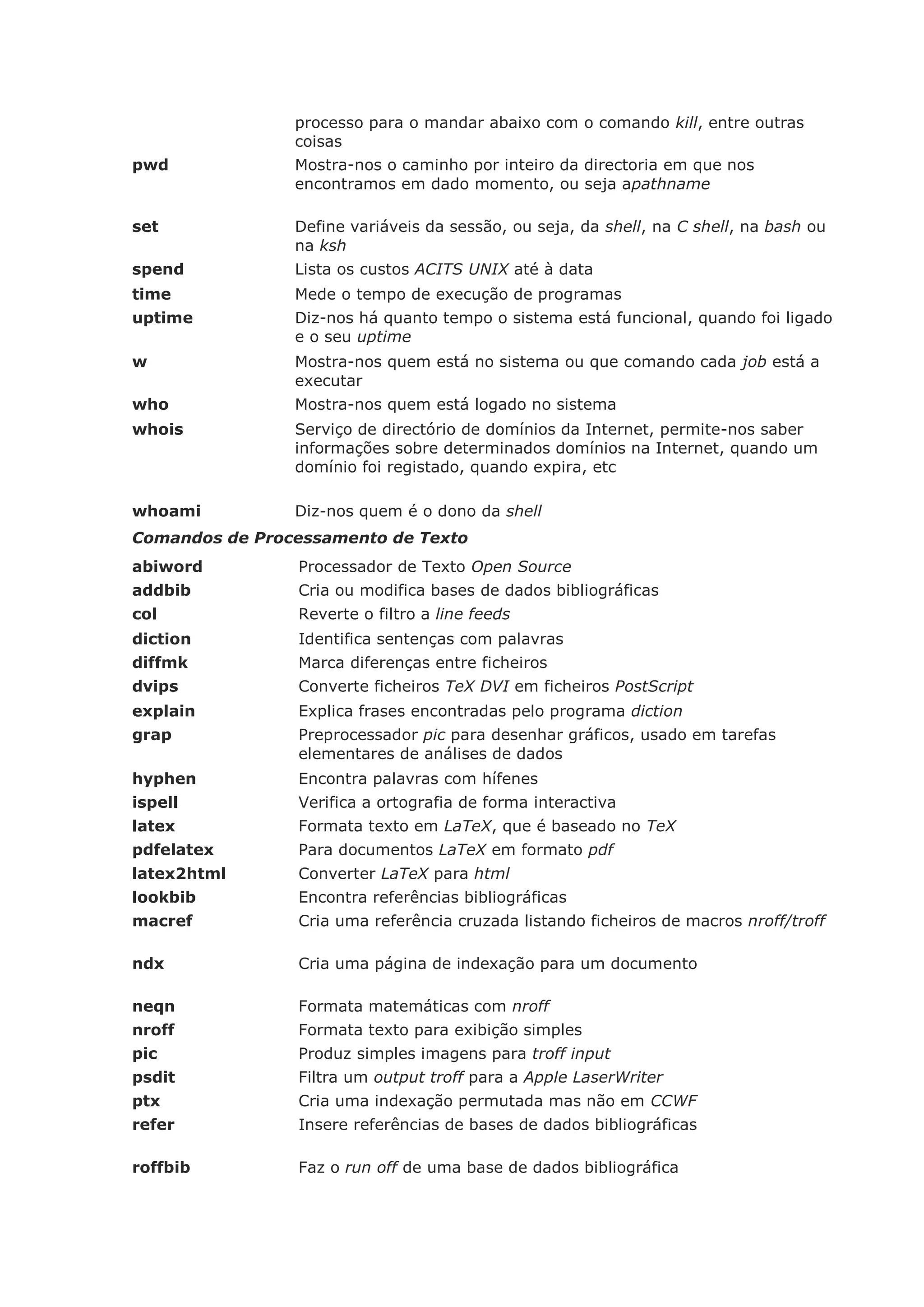 Comandos básicos linux