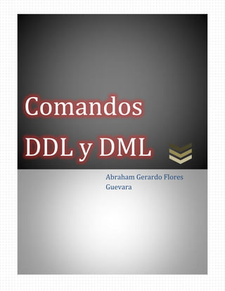 Comandos
DDL y DML
     Abraham Gerardo Flores
     Guevara
 