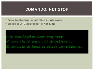 Comandos de red | PPTX