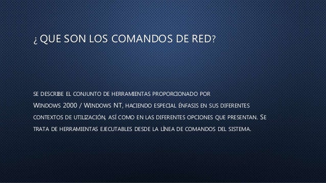 Resultado de imagen para comandos de red